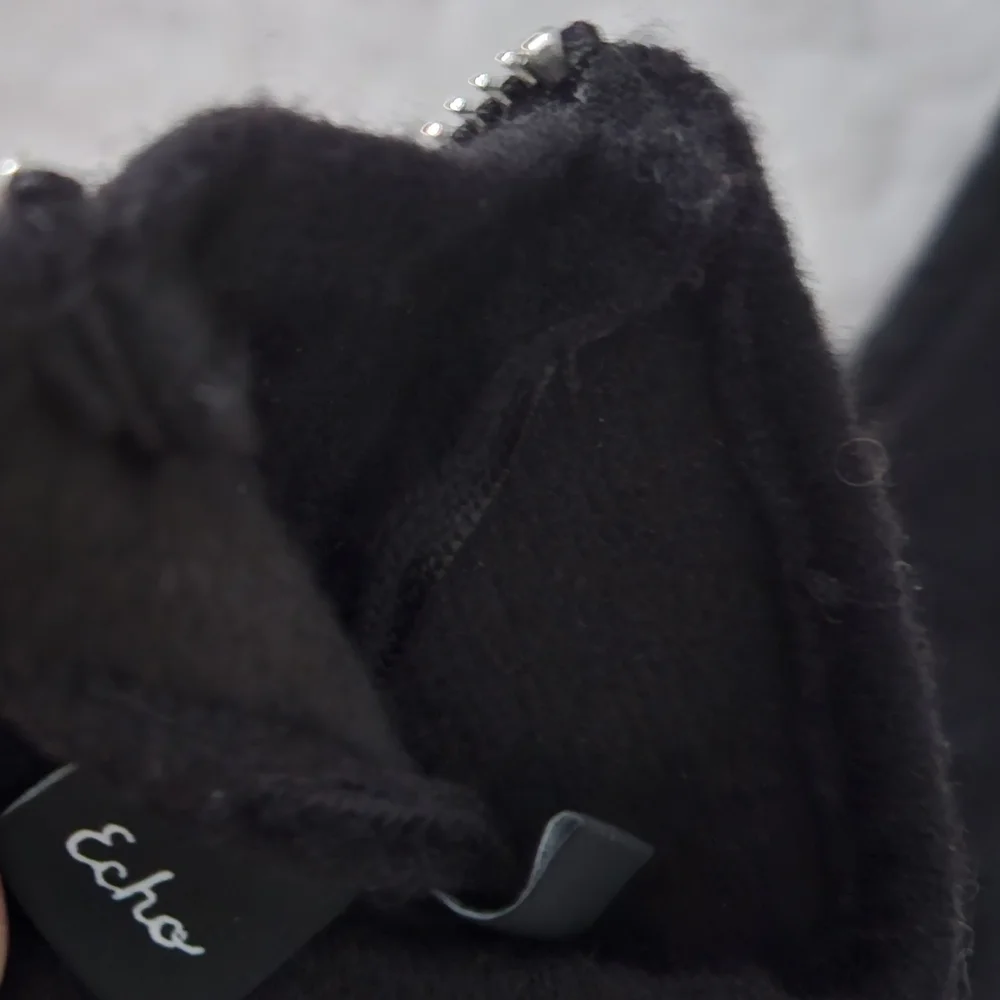 Echo Wool Cashmere Blend Black Gloves